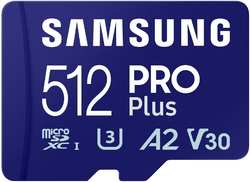 Карта памяти Samsung MicroSDXC Samsung 512 ГБ EVO Plus с адаптером (MB-MD512SA/KR)