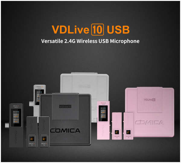Радиосистема CoMica VDLive10 Type-C Белая VDLive10 USB