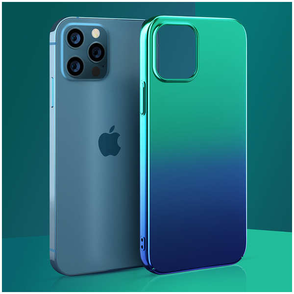 Чехол PQY Aurora для iPhone 12/12 Pro Зелёный-Синий Kingxbar IP 12/12 ProAurora Series (Green-Blue) 6762989