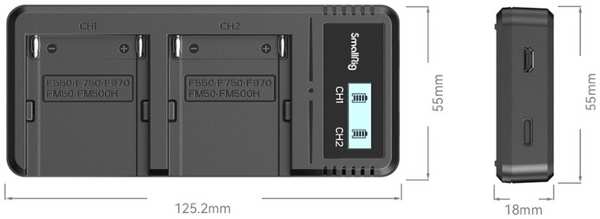 Зарядное устройство SmallRig 4086 для NP-F970 6763019