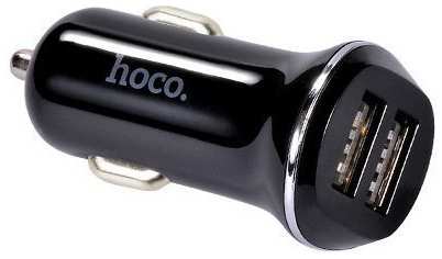 Автомобильное зарядное устройство HOCO Z1 Чёрное 6763117