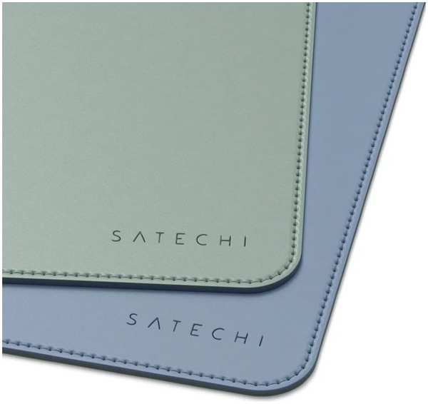 Коврик Satechi Dual Side ECO-Leather Deskmate Синий/зеленый ST-LDMBL 6763278