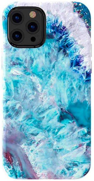 Чехол PQY Agate для iPhone 12/12 Pro Kingxbar 12/12Pro Agate Series-Blue