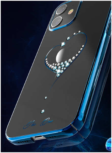 Чехол PQY Wish для iPhone 12 mini Синий Kingxbar IP 12 5.4 6768359