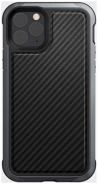 Raptic (X-Doria) Чехол Raptic Lux для iPhone 12 mini Чёрный карбон 490207 6768736