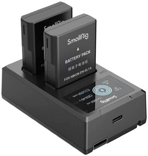 2 аккумулятора EN-EL14 + зарядное устройство SmallRig 3819