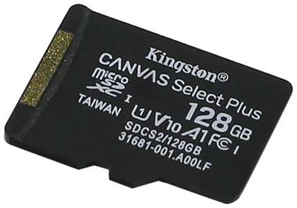 Карта памяти Kingston Canvas Select Plus MicroSDXC 128 Гб UHS-I Class 1 (U1), Class 10 SDCS2/128GBSP