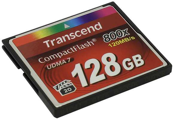 Карта памяти Transcend 800x CompactFlash Premium 128Гб TS128GCF800 6769581