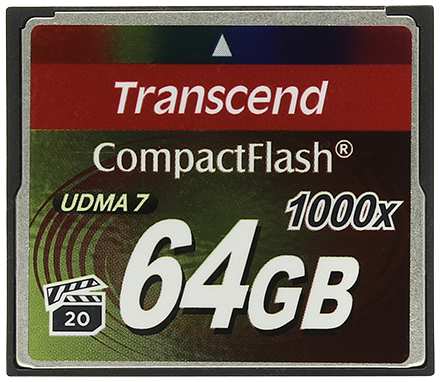 Карта памяти Transcend Ultimate 1000x CompactFlash 64Гб TS64GCF1000