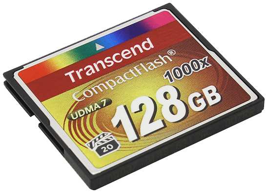 Карта памяти Transcend Ultimate 1000x CompactFlash 128Гб TS128GCF1000 6769589