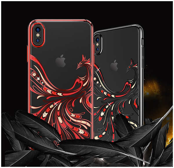 Чехол PQY Flying для iPhone Xs Max Silver Frame