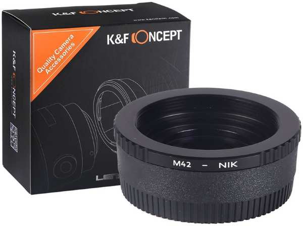 Адаптер K&F Concept для объектива M42 на Nikon F KF06.119 6789174