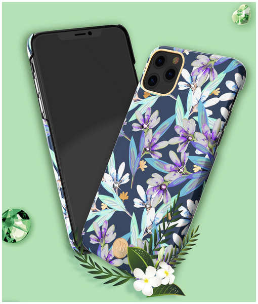 Чехол PQY Blossom для iPhone 11 Gibbon Kingxbar IP 6.1″ Blossom Series-Gibbon