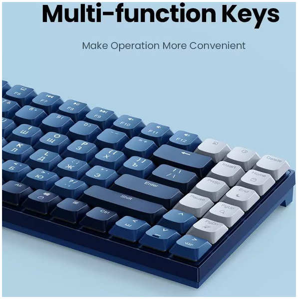 Клавиатура Ugreen KU102 Slim Mechanical Keyboard Type-C + Bluetooth Чёрная 15294_ 6794004