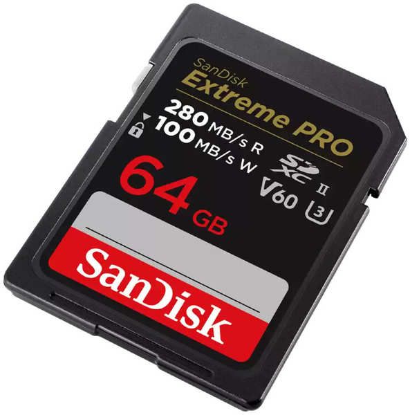 Карта памяти SanDisk Extreme PRO 64Gb SDXC UHS-II V60 SDSDXEP-064G-GN4IN 6797171