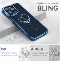 Чехол PQY Wish для iPhone 15 Pro Синий