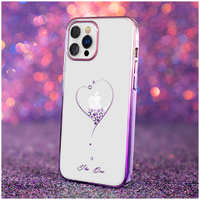 Чехол PQY Wish для iPhone 12 / 12 Pro Розовый и Фиолетовый Kingxbar IP 12 / 12 Pro Wish Series-Pink&Purple