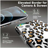 Чехол PQY Glamour для iPhone 12/12 Pro Leopard Kingxbar IP 12/12 Pro Glamour Series-Leopard