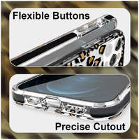 Чехол PQY Glamour для iPhone 12 Pro Max Leopard Kingxbar IP 12 / 12 Pro Max Glamour Series-Leopard