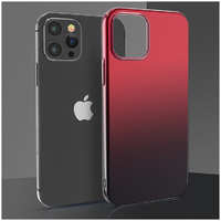 Чехол PQY Aurora для iPhone 12 Pro Max Красный-Чёрный Kingxbar IP 12 / 12 Pro Max Aurora Series (Red-Blac