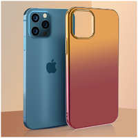 Чехол PQY Aurora для iPhone 12 Pro Max Оранжевый-Красный Kingxbar IP 12 / 12 Pro Max Aurora Series (Orange-R