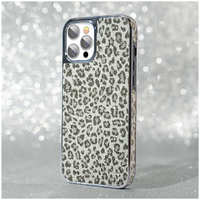 Чехол PQY Chameleon для iPhone 12 / 12 Pro Леопард (Серебро) Kingxbar IP 12 / 12 Pro Chameleon Series-Leopard (S