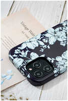 Чехол PQY Blossom для iPhone 12 / 12 Pro Lily Kingxbar IP 12Pro Blossom Series-Lily