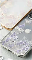 Чехол PQY Butterfly для iPhone 12 mini Фиолетовый / Серебро Kingxbar IP 12 5.4