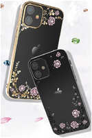 Чехол PQY Flora для iPhone 12 mini Чёрный Kingxbar IP 12 5.4