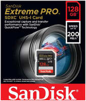 Карта памяти SanDisk Extreme Pro 128Gb SDXC UHS-I U3 V30 SDSDXXD-128G-GN4IN