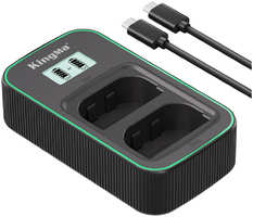 Зарядное устройство Kingma PD3.0 Dual Battery Charger для LP-E6/LP-E6N/LP-E6NH BM058Q-LPE6
