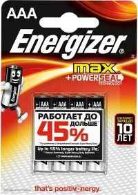 Батарейка Energizer MAX LR03/E92 AAA FSB4