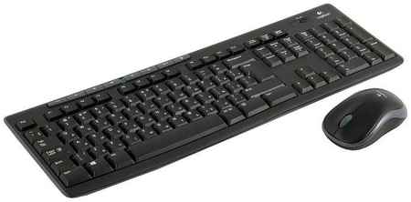 Комплект клавиатура и мышь Logitech Wireless Combo MK270 Black USB чёрный