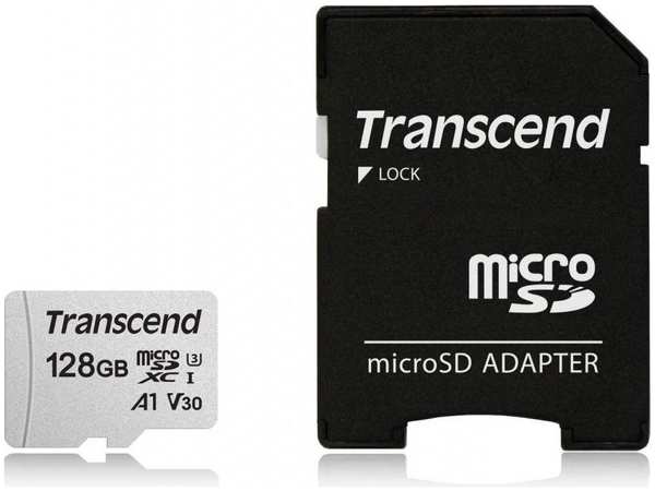 Карта памяти Transcend TS128GUSD300S-A + adapter