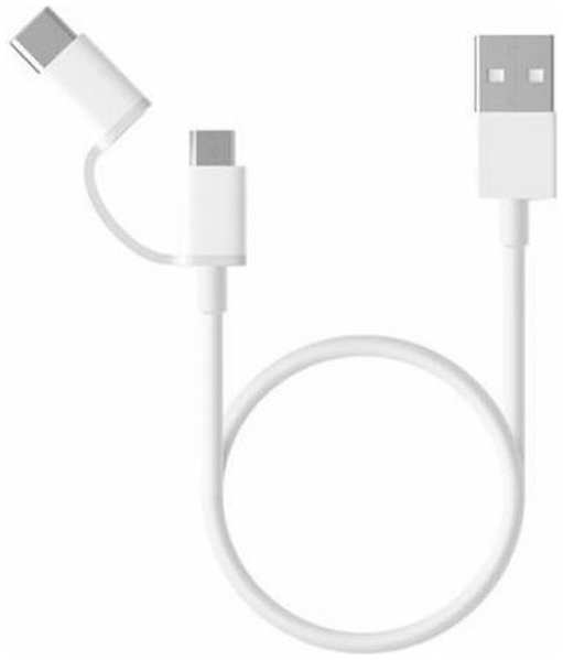 USB кабель Xiaomi Mi 2-in-1 USB Cable Micro-USB to Type-C (30cm)