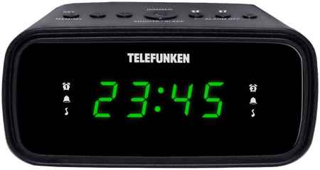 Радиоприемник с часами Telefunken TF-1588 чёрный