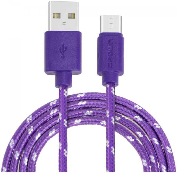 Кабель USB Crown CMCU-3042C фиолетовый