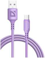 Кабель USB Defender F207 фиолетовый