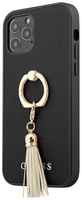 Чехол для телефона Guess saffiano collection with ring stand для iPhone 12 / 12 Pro (GUHCP12MRSSABK)