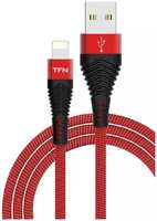 Кабель USB TFN TFN-CFZLIGUSB1MRD красно-черный