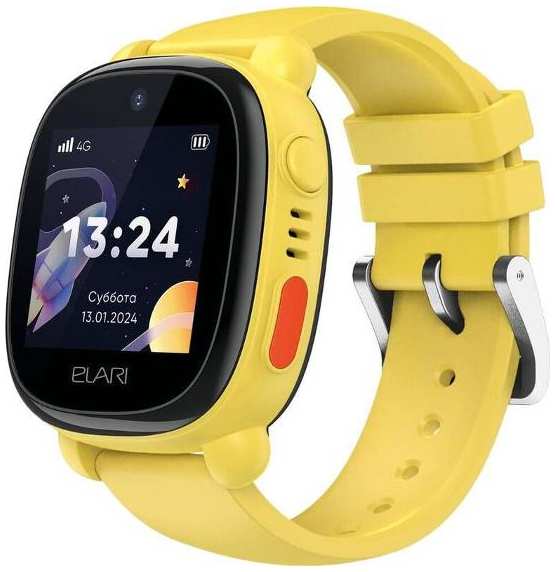 Часы с GPS трекером Elari 4G Lite Yellow 90154240682