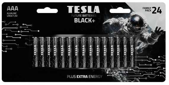 Батарейки Tesla Black+ LR03 (AAA), 1,5 В, 24 шт (140131)