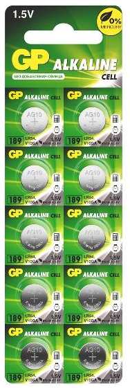 Батарейки GP Alkaline 189FRA (LR54), 1,5 В, 10 шт (189FRA-2C10)