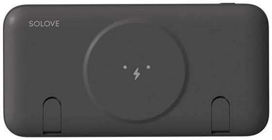 Внешний аккумулятор Solove Power Bank Magnetic MagSafe 10000mAh Black 90154439816