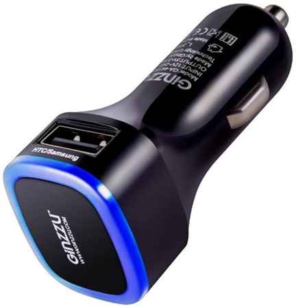 Автомобильное зарядное устройство Ginzzu 2 USB 5V/3.1A 12V-24V (GA-4415UB)