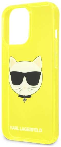 Чехол Karl Lagerfeld для iPhone 13 Pro Choupette Hard Transparent Yellow (KLHCP13LCHTRY) 90154443003
