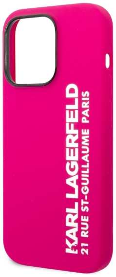 Чехол Karl Lagerfeld для iPhone 14 Pro Liquid Silicone (KLHCP14LSRSGVTF) 90154450238