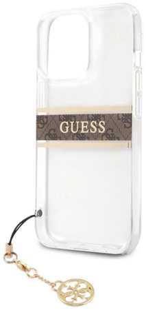 Чехол GUESS для iPhone 13 Pro Max, с лого, подвеской PC/TPU (GUHCP13XKB4GBR) 90154450705