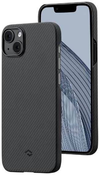Чехол PITAKA MagEZ Case 3 для iPhone 14 Plus, кевлар, узкое плетение, черный/серый (KI1401MA) 90154454530
