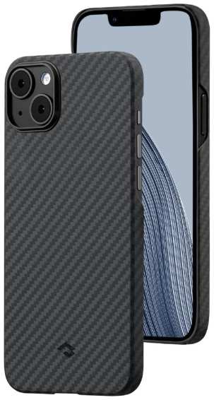 Чехол PITAKA MagEZ Case 3 для iPhone 14 Plus, кевлар, черный/серый (KI1401M) 90154454596
